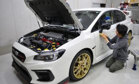 スバル WRX STI　ガラスコーティング施工日誌