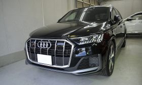 アウディQ７　ガラスコーティング磨き施工例　港区から　H様