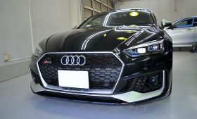 アウディ RS5　ガラスコーティング施工例　さいたま市　Ａ様