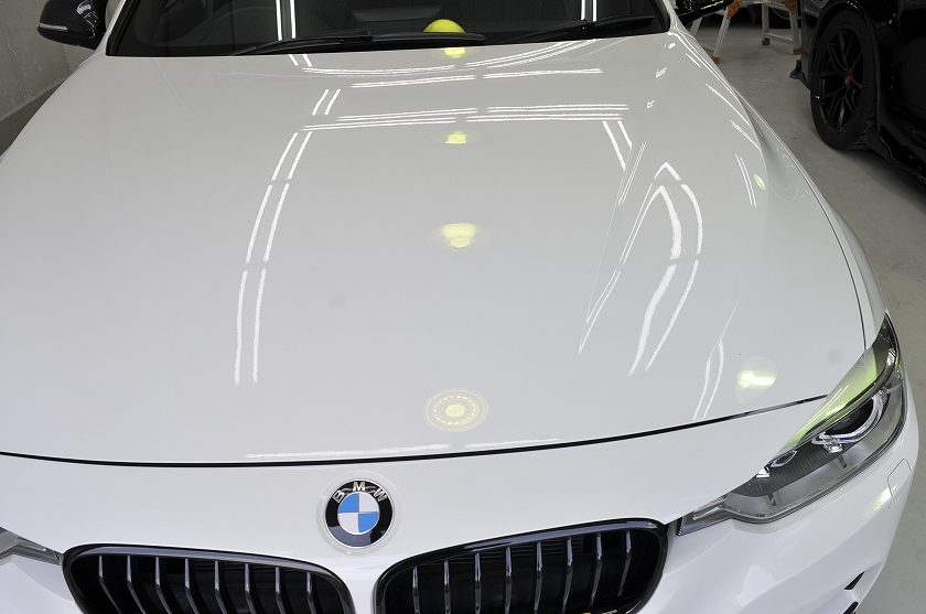 BMW ３シリーズ　ガラスコーティング施工例　足立区　Ｍ様