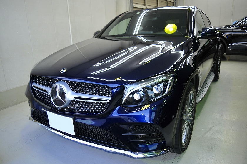 メルセデスベンツ GLC 350e クーペ　ガラスコーティング施工日誌