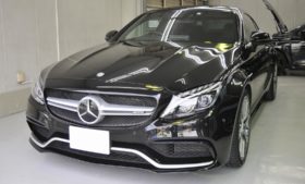 AMG　C63クーペ　ガラスコーティング、磨き施工例　横浜市から　S様