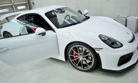 ポルシェ  ケイマン GT4　カーフィルム施工事例