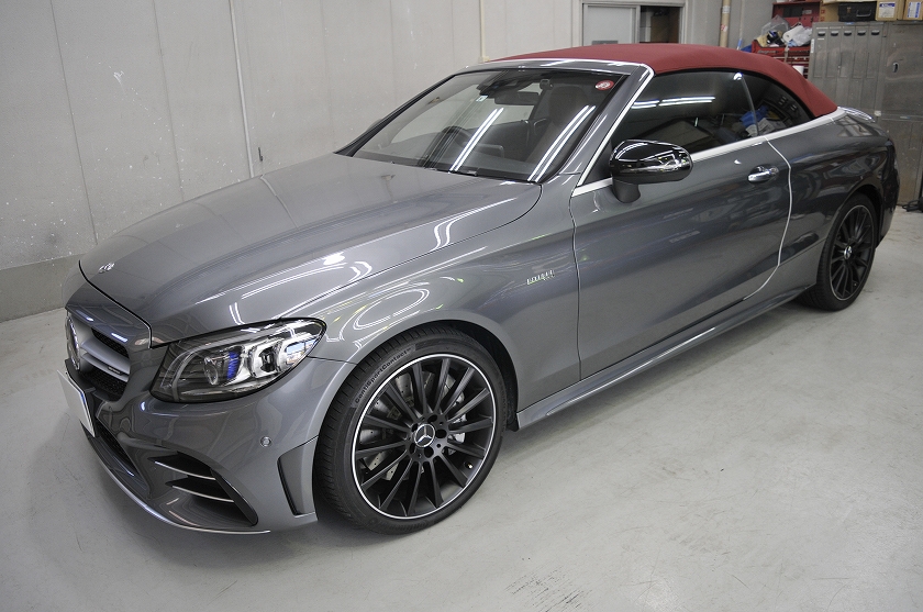 メルセデスベンツAMG C43 カブリオレ　カーフィルム施工例