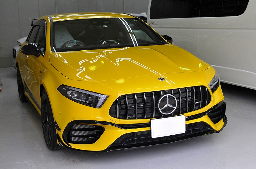 メルセデスベンツAMG A45S　ガラスコーティング施工例　港区　K様