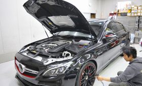 AMG C63S　ガラスコーティング施工日誌