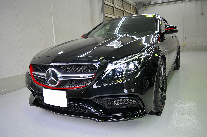 AMG C63S　ガラスコーティング施工日誌