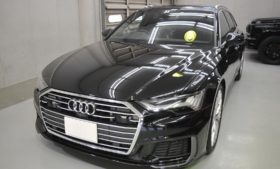 アウディ Ａ6アバント　ガラスコーティング、磨き施工例　港区から　S様