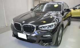 BMW X4　ガラスコーティング、磨き施工例　三郷市から　M様