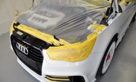 「Audi A1 quattro」トラフィックガラスコーテイング施工